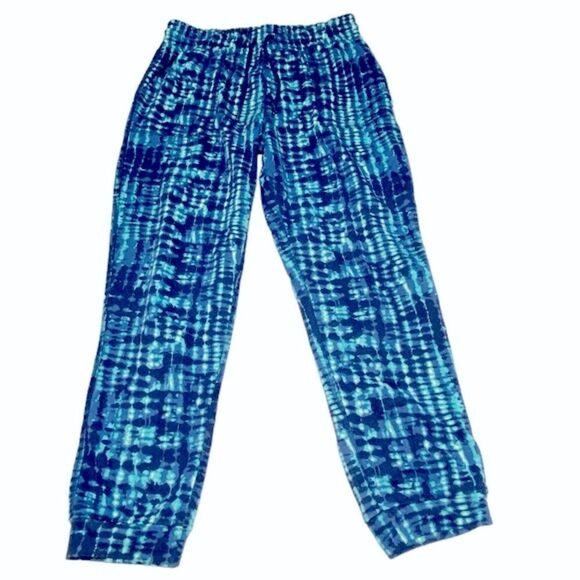 H by Halston Wm’s Sz Med Athletic Ocean Wave Classic Navy Drawstring Jogger - Picture 1 of 6